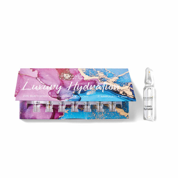 Luxury Hydration Ampoules – 24K Gold Leaf + Moisture and Glow