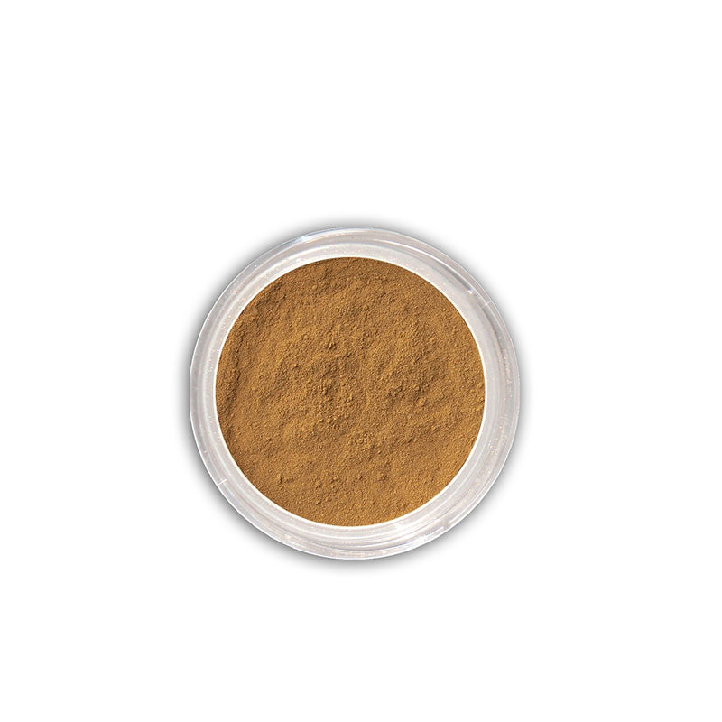 Foundation: Dark golden tan (mineral)
